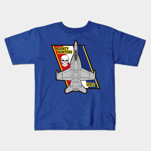 VFA-2 Bounty Hunters - F/A-18 Kids T-Shirt by MBK